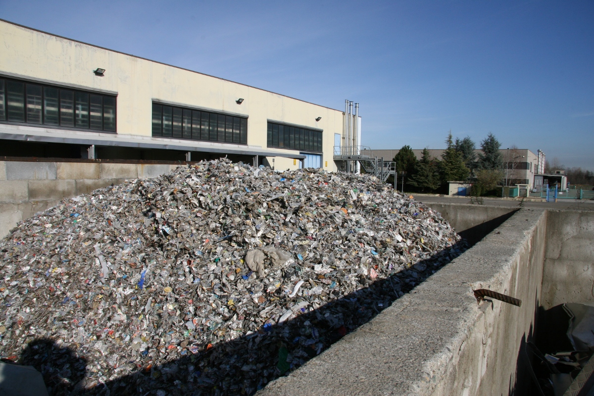 Triturato di alluminio.